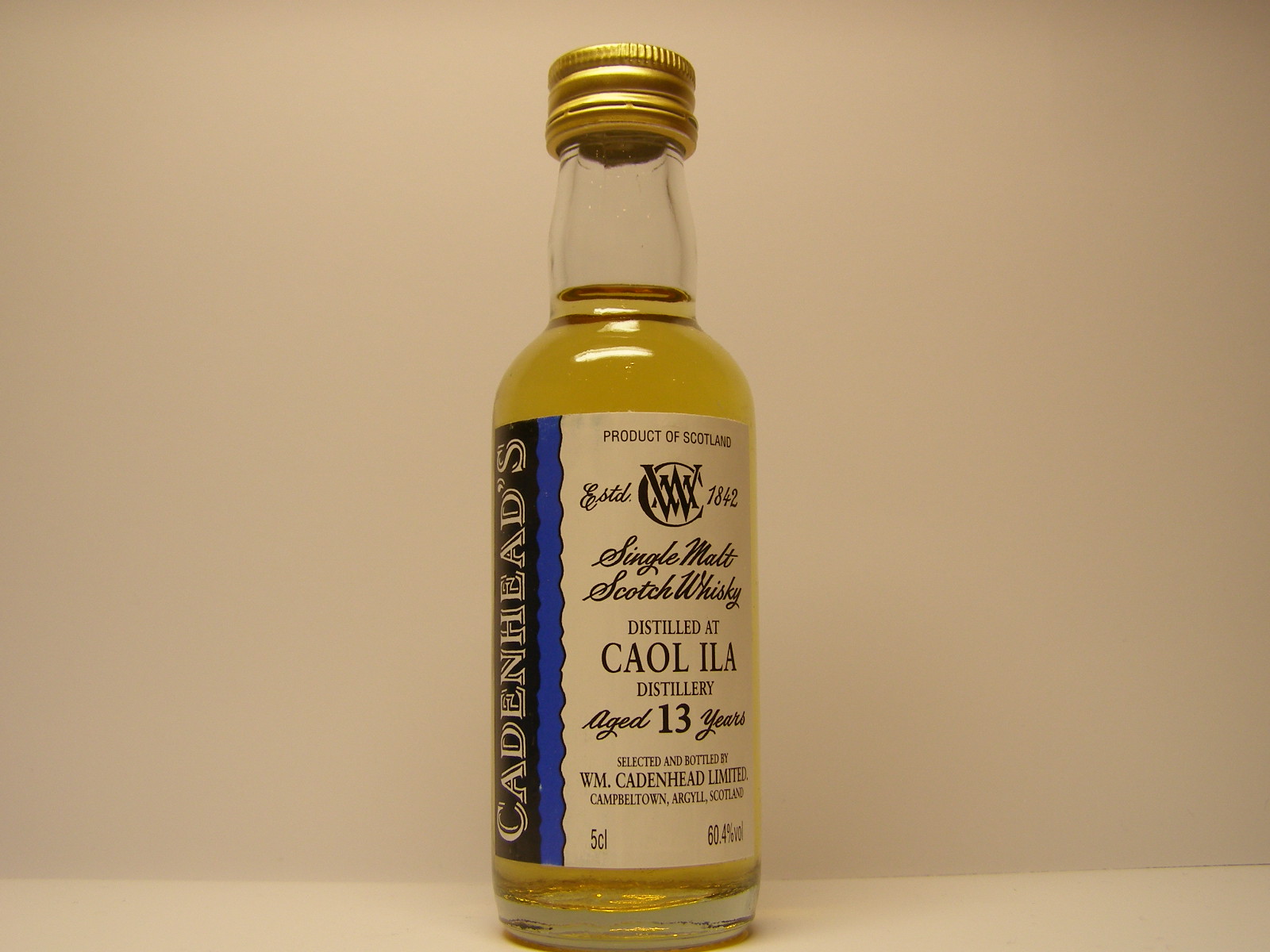 SMSW 13yo "Cadenhead´s" 5cl 60,4%vol